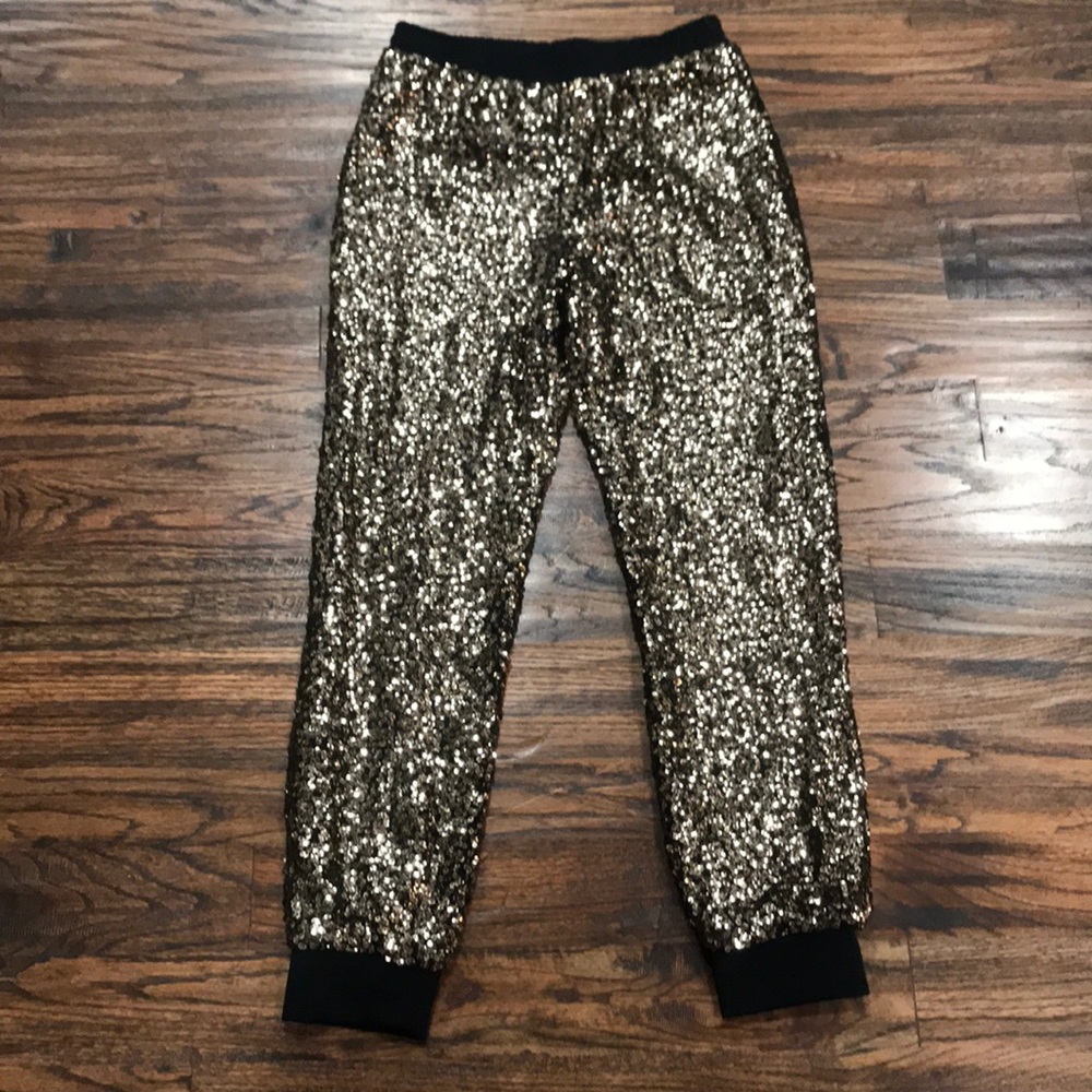Gold Sequins Pants